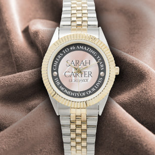 Montre Élégante célébration du 46e anniversaire du Mariag