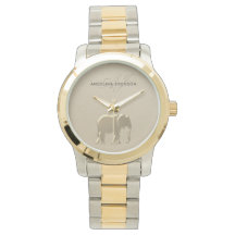 Montre élégante en or pour éléphant pour elle
