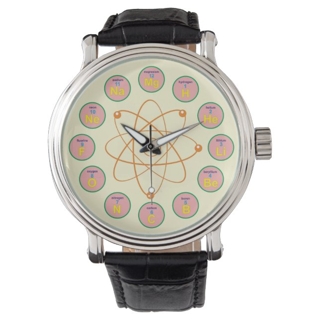 Montre Élément de chimie Thème (devant)
