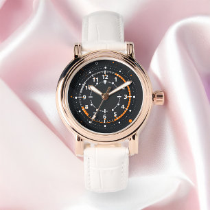 Montre Éléments d'interface technologique circulaire Abst