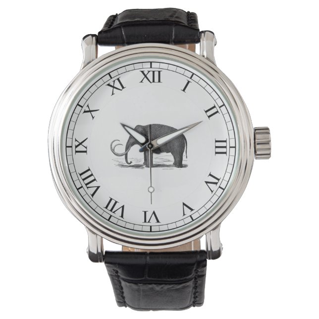 Montre Elephant préhistorique de la mammouth laineuse (devant)