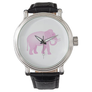 Montre Eléphant rose