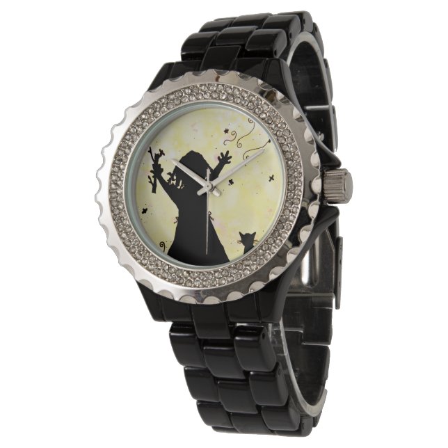 Montre Elle rêve de la magie dans la lune (Incliné)