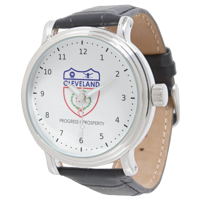 Montre Emblème de Cleveland, Ohio (Incliné)