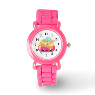 Montre Emoji Poo Arc En Ciel