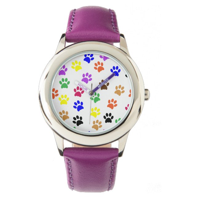 Montre Empreintes colorées (devant)