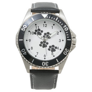 Montre Empreintes de pattes d'animaux familiers