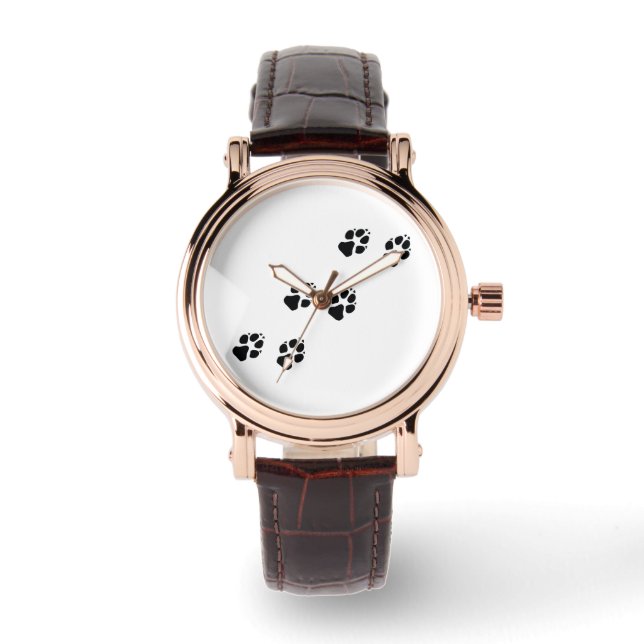 Montre Empreintes de pattes d'un chien (Recto)