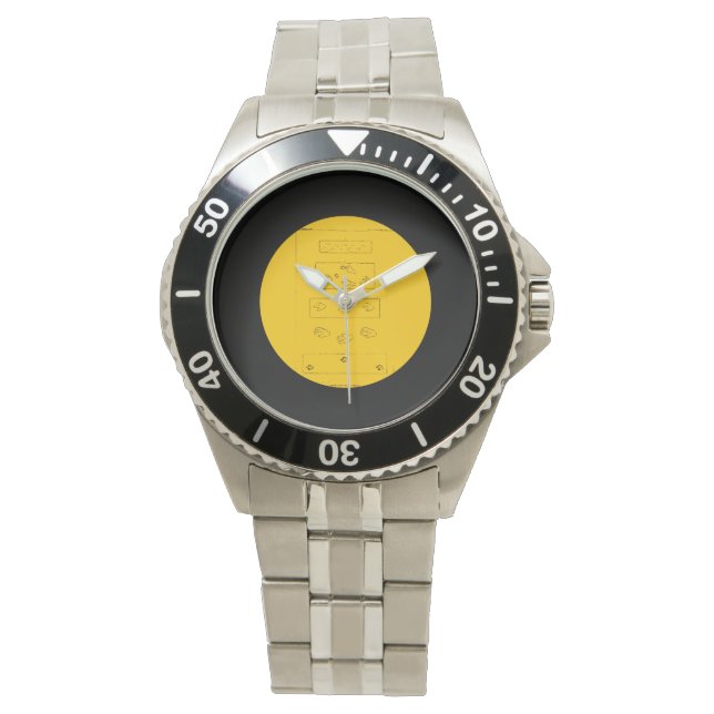 Montre Empreintes des dinosaures triasiques (devant)