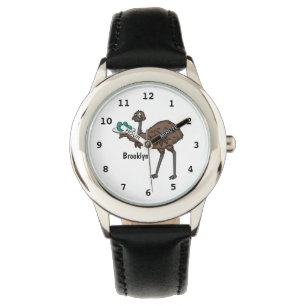 Montre Emu avec dessin animé d'oeufs