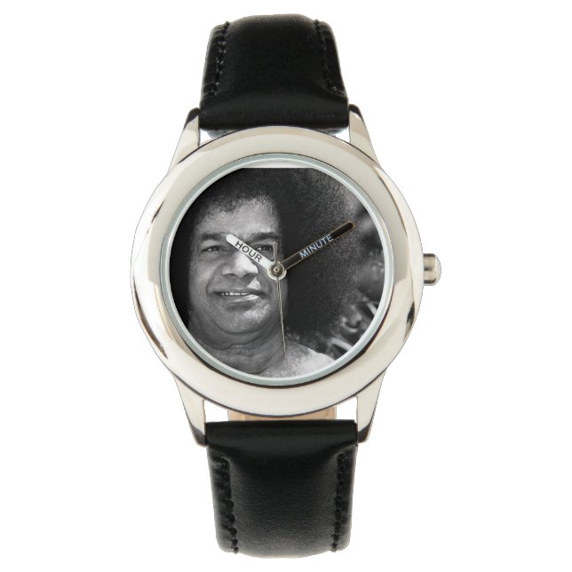 Montre en acier inoxydable Sathya Sai Baba (devant)