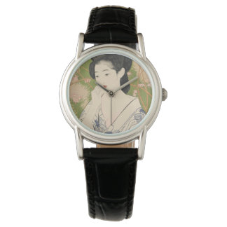 Montre en bois de Geisha Kimono, Japonaise