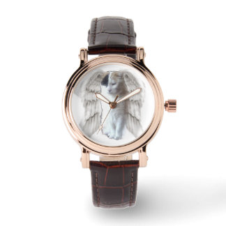 Montre en cuir Brown féminine Spotty Angel