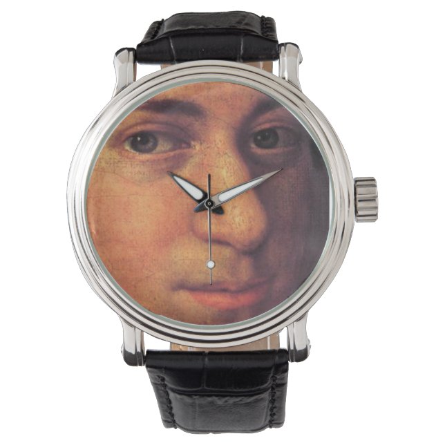 Montre en cuir face Mozart (devant)