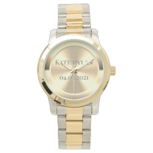 Montre en laiton gravé sur mesure