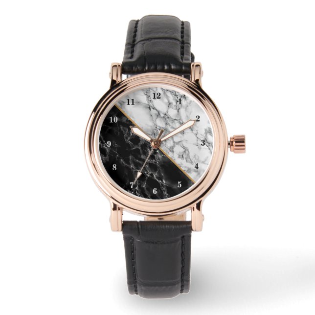 Montre en pierre de marbre noir (Recto)