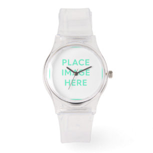 Montre en silicone rose sport