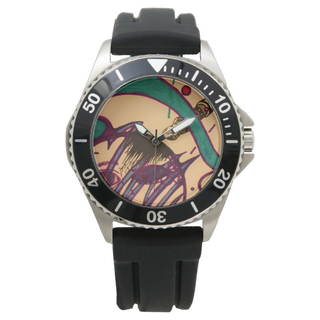 Montre Enceinte. visage homme (devant)