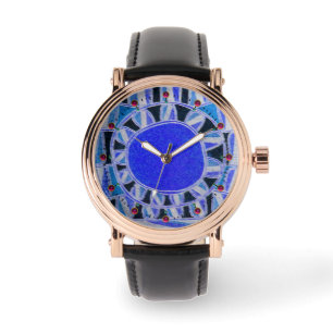Montre ÉNERGIE SOLAIRE SOLAIRE SOLAIRE / Bleu clair, Blan