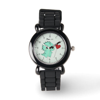 Montre Enfant Dinosaure Mignon Vert Menthe “Dino L