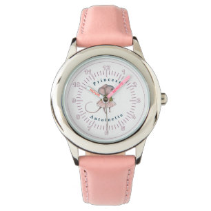 Montre Enfant Rose Bleu Fille Rat Souris Personnelle Prin