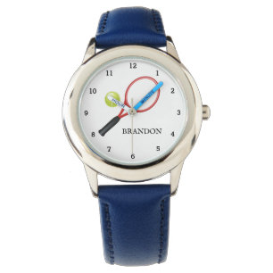 Montre Enfants Garçons Tennis Sports Filles Joueur Nom