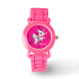 Montre Enfants Parties scintillant rose bracelet mignonne