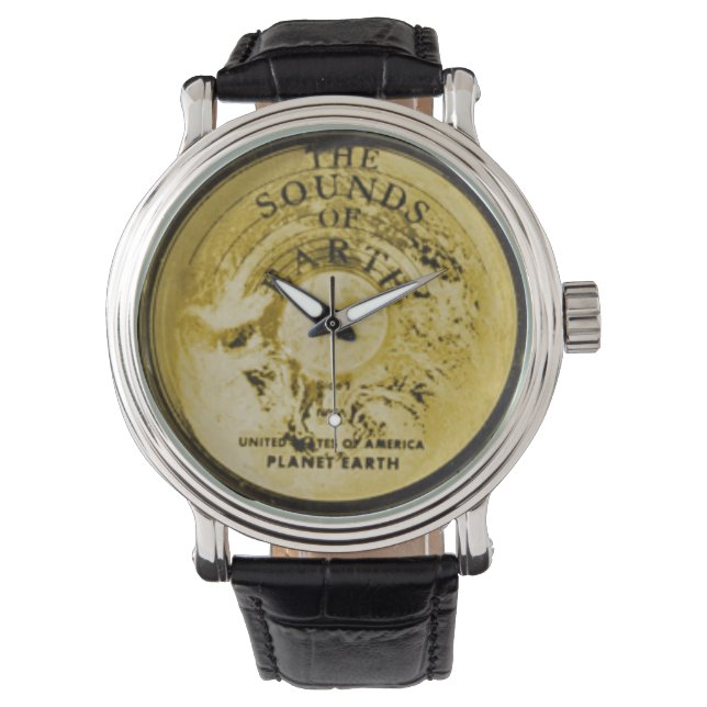 Montre Enregistrement d'or Voyager Spacecraft (devant)