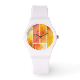 Montre Ensemble d'aquarelle abstraite peinte à la main