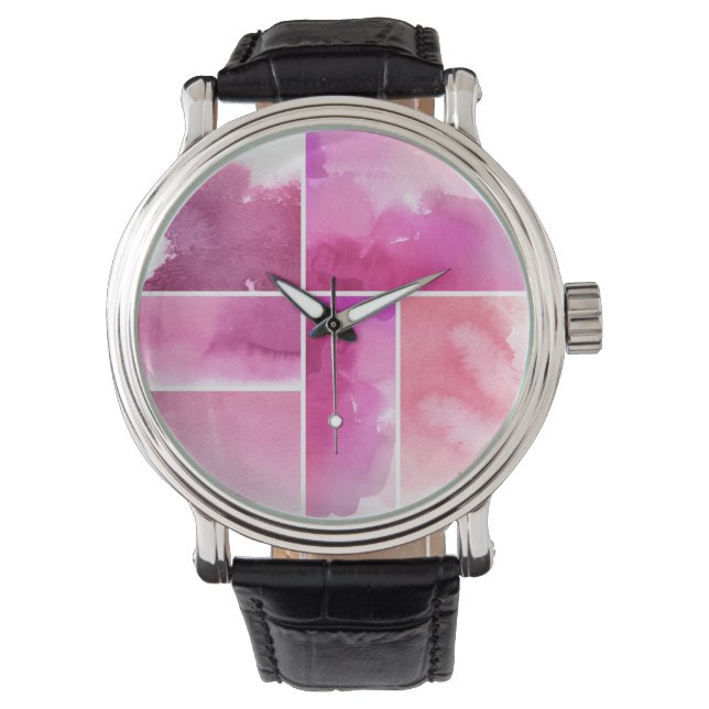 Montre Ensemble d'aquarelle abstraite peinte à la main 3 (devant)
