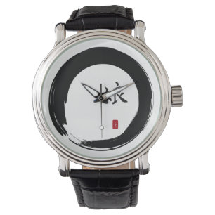 Montre Enso Circle et Kanji Calligraphie pour fille