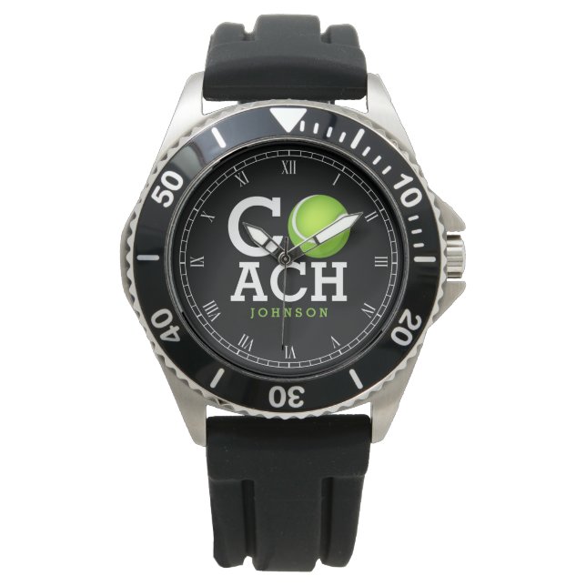 Montre Entraîneur de tennis personnalisé (devant)