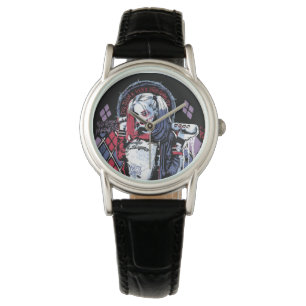 Montre Équipe de suicide   Harley Quinn Graffiti encré