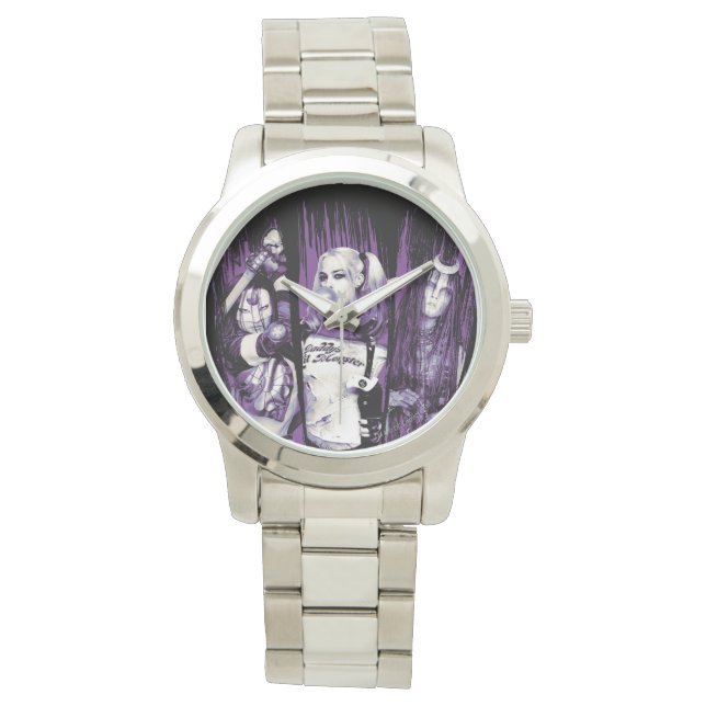 Montre Équipe de suicide | Squad Girls "In Squad We Trust (devant)