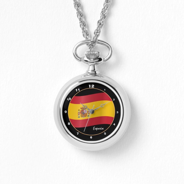 Montre España Heure & Drapeau espagnol / Espagne (Recto)
