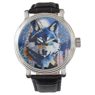 Montre Esprit animal indigène Wolf