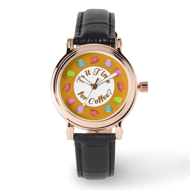Montre Est-Il Temps Pour Coffee Wristwatch (Recto)