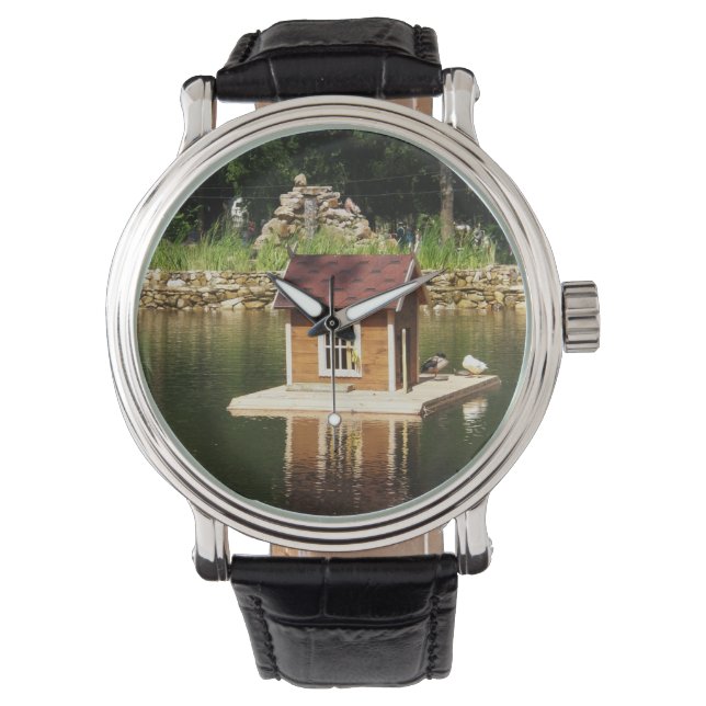 Montre Étang avec maison d'oiseaux (devant)