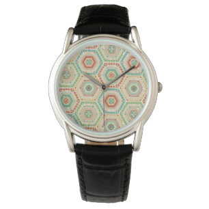 Montre Étape Geo Sud-Ouest Motif de l'Hexagon du sud-ou