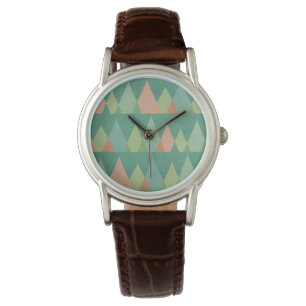 Montre Étape Geo Sud-Ouest   Motif triangle Turquoise