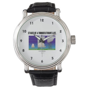 Montre Étapes de la météorologie de la vie d'un orage