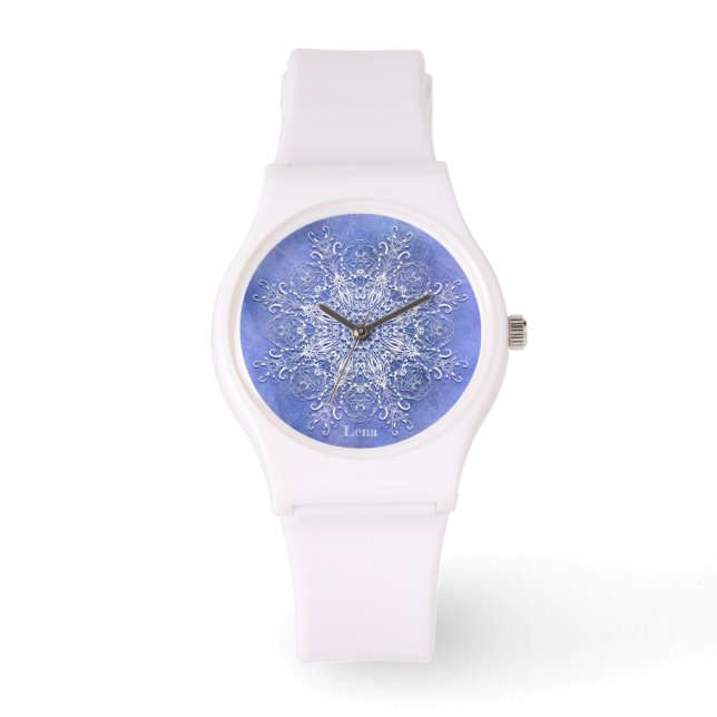 Montre Ethnic floral mandala. (Recto)