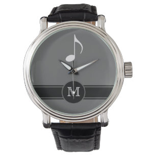 Montre Étiquette de note musicale initial