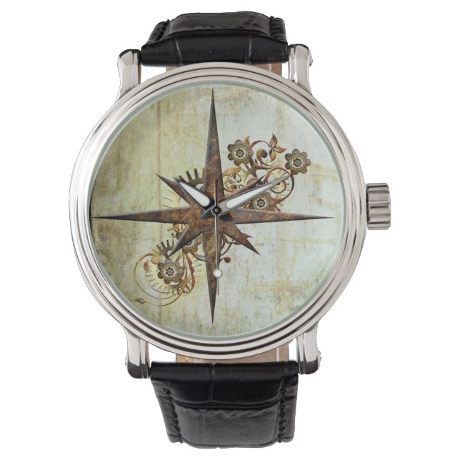 Montre étoile Compass Steampunk (devant)