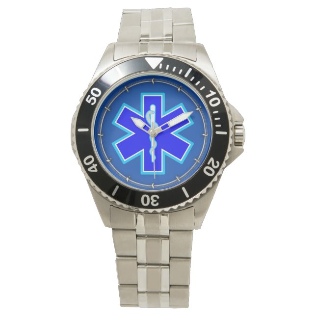 Montre Étoile de vie Services Médicales d'urgence paraméd (devant)