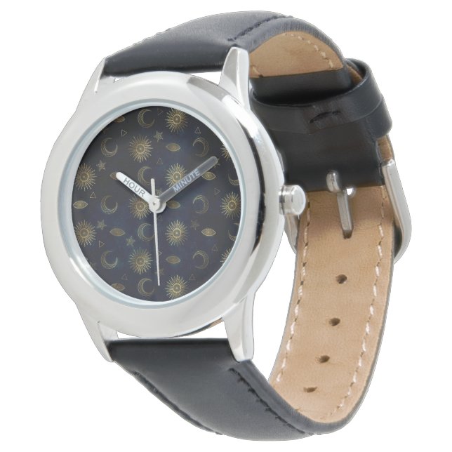 Montre Étoiles célestes Blue Gold Sun Moon (Incliné)