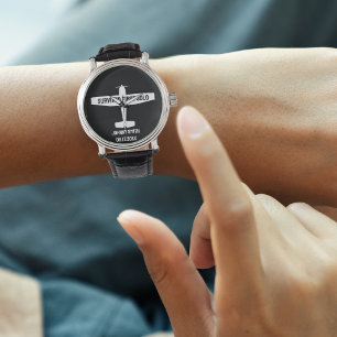 Montre Étudiant pilote premier avion solo amusant Aviatio