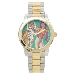 Montre Étudiante en tigre, petite fille