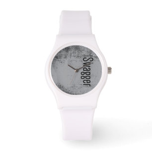 Montre eWatch sporty white silicone band