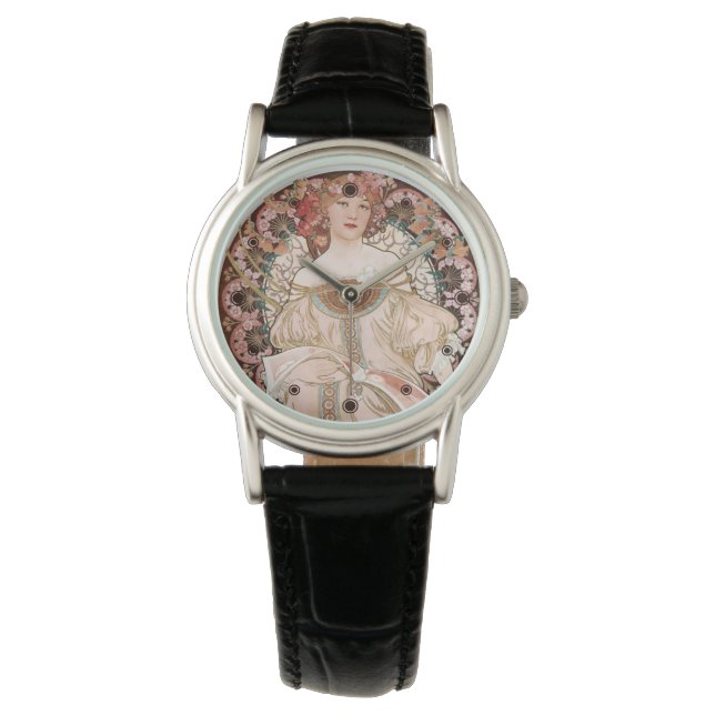 Montre F. Champenois Imprimeur-Editeur d'Alphonse Mucha (devant)